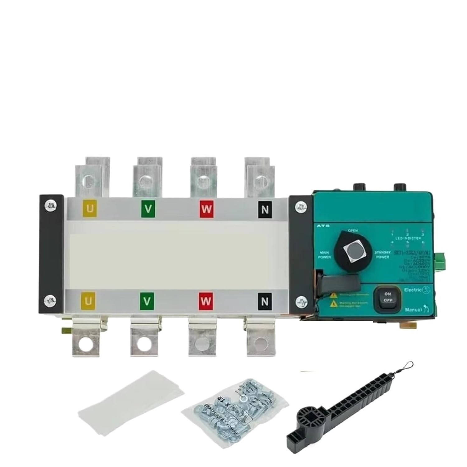 630A 400A 4P ATS Genset Dual Power Automatic Transfer Switch for Generator Parts Control Module(630A 4P)