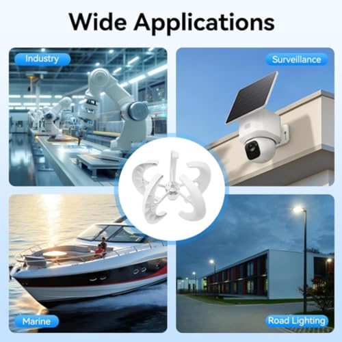 Kang 5000W Vertical Axis Wind Turbine Generator - 5 Blades, 12V/24V/48V/220V, Permanent Magnet, Waterproof IP67, Efficient Power for RVs, Terraces & Off-Grid Use