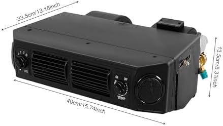 Universal Air Conditioner Evaporator, 12V Truck Car AC Evaporator - Heavy Duty Aluminum Cooling Unit w/ 3-Speed Control, 680m³/H Airflow & Drain Hose (Fits Most Vehicles, R12 Compatible) ﻿