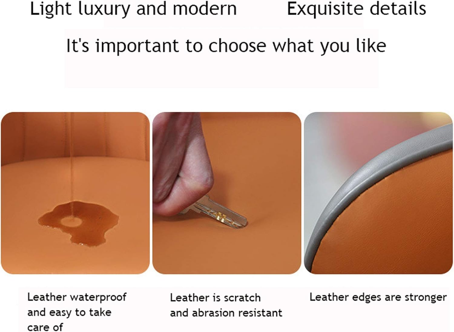 Dining Chair Kitchen Dining Room Furniture Chairs Faux Matte Suede Leather Armrests Backrest Dining Chairs for Office Lounge Kitchen Bedroom (Color : H)