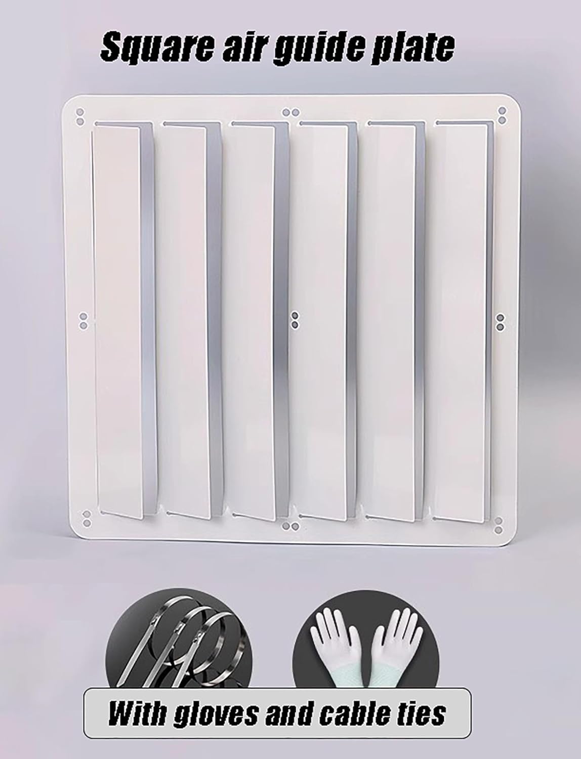 Air Deflector Grilles, Stainless Steel Baffle Guide Cover,Outdoor Ac Unit Cover Air Conditioner Deflector, Air Conditioner Fence Screen, Prevent Direct Blowing Baffle, Square/Round