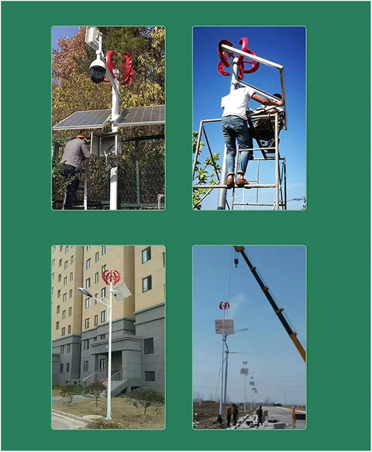 200W Wind Turbine Generator Kit, Vertical Axis Wind Turbine DC 12/24V Wind Power Turbines Generator 5 Blades Industrial Energy