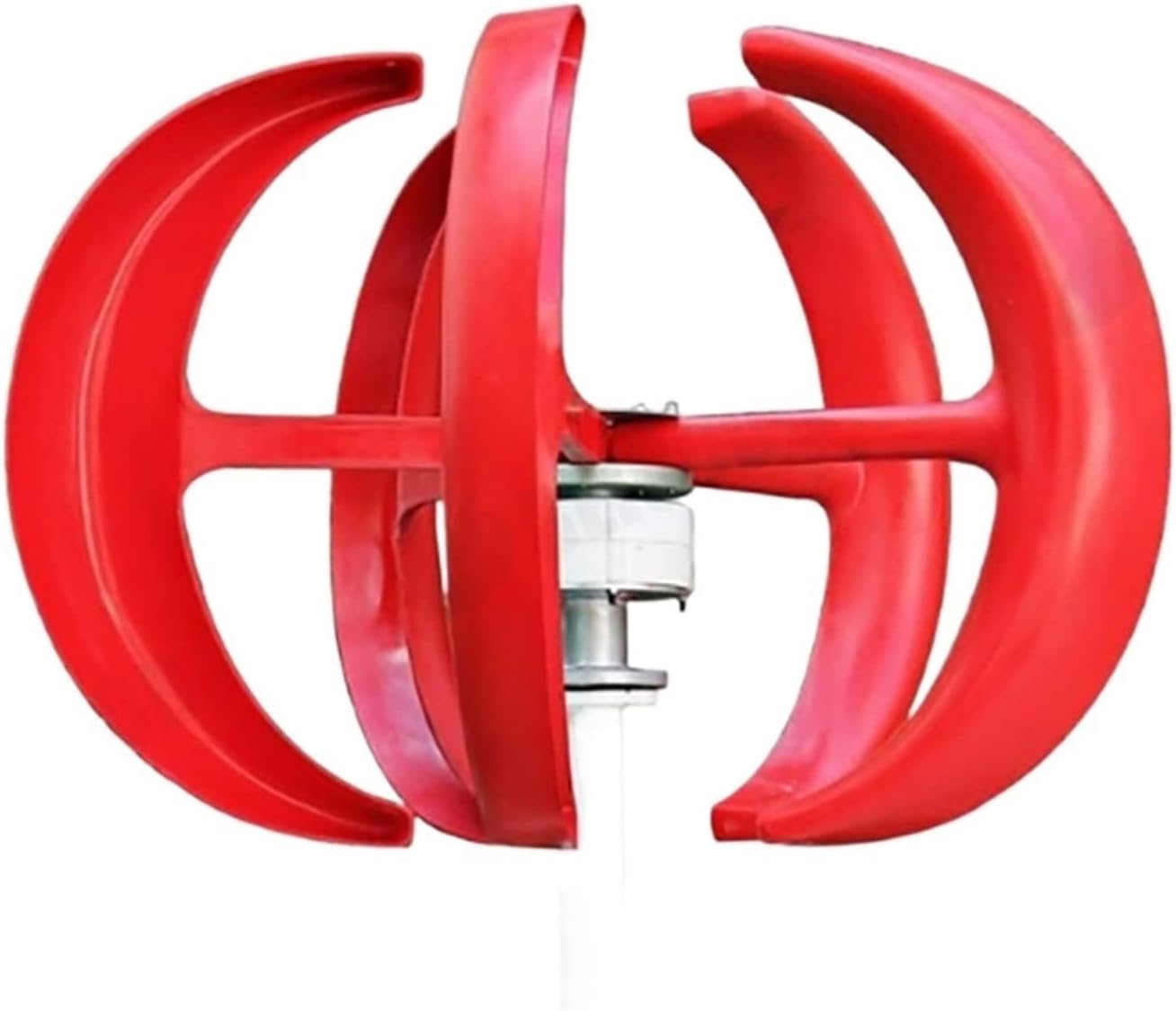 Wind Turbine, 1000W Wind Turbine 12v 24v Vertical Axies Wind Generator Small Windmill Free Energy with MPPT Charge Controller Homeuse(Red,Turbine ONLY_12V)