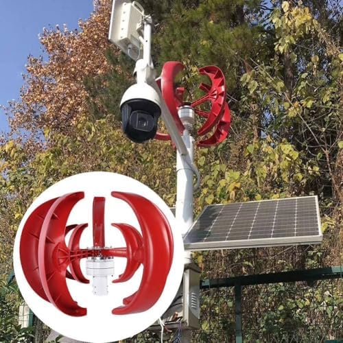 Portable 12V/24V Micro Vertical Wind Turbine Generator Kit - Three-Phase Permanent Magnet, DIY Wind Power Solution, Efficient Vertical Axle Design, Ideal for Renewable Energy
