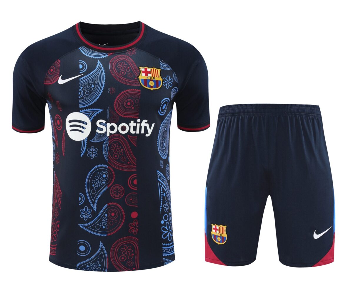 Conjunto de calentamiento FC Barcelona negro mandala - NewNow