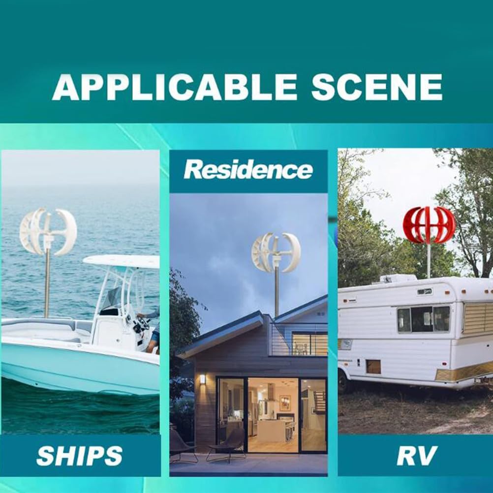 12000W Vertical Wind Turbine 12V 24V 48V Small Windmill Free Energy 220V Household Farm Sent to MPPT Controller