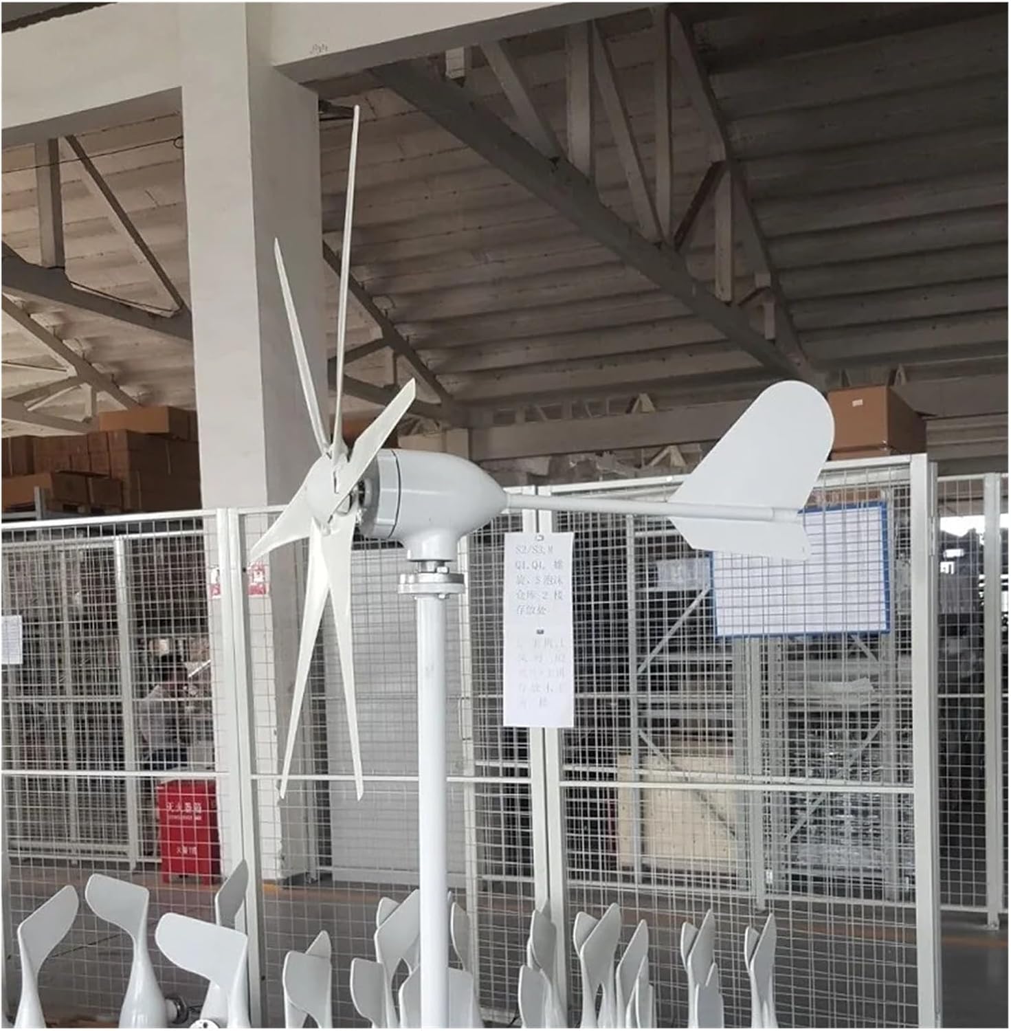 Wind Turbines, 500W 12V 24V 48V 3 5 Blades Horizontal Wind Turbine nerator with DC Controller(Flange Connection,3 Blades_48V)
