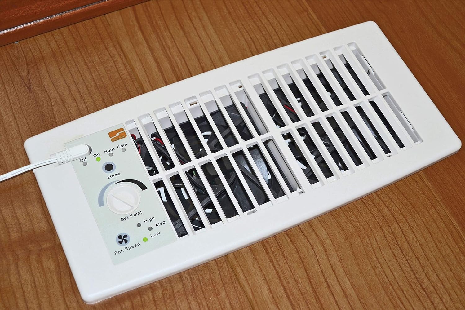 Suncourt Flush Fit Register Air Booster Fan HC500-W- White - (2 Pack)