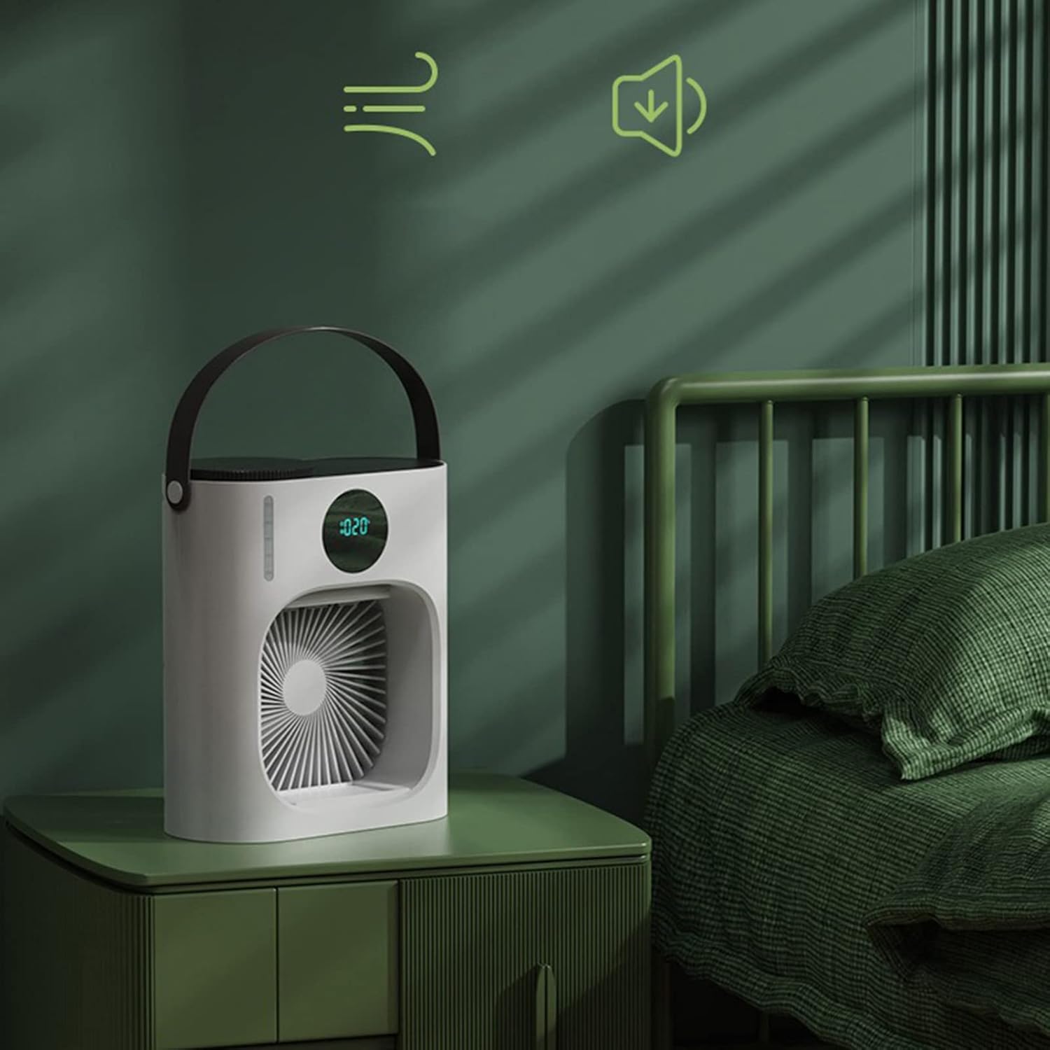 Portable Air Conditioners, Mini Air Conditioner 900ML 3 Speeds Low Noise Cooling Humidifying USB Portable Air Cooler For Home