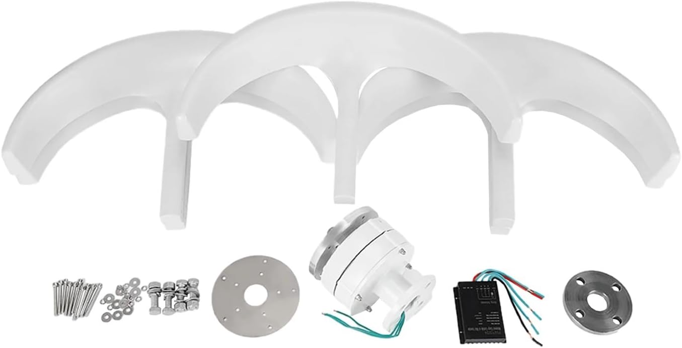 5 Blades 24V 600W Wind Turbine Generator Lantern Vertical Axis Wind Turbine Windmill for Family with Controller Industrial Energy