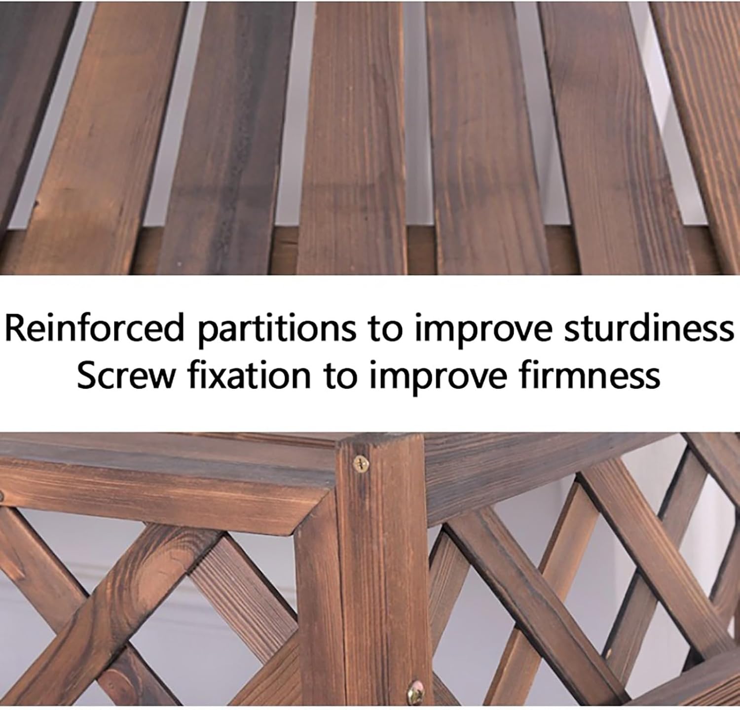 Outdoor Air Conditioner Cover Fence Screen Privacy Screen, Pool Equipment Trash Can Enclosure, Decorative Flower Stand Condenser Protective Cover, Ac Fence For Outside Unit ( Size : 105x47x80cm 41.3