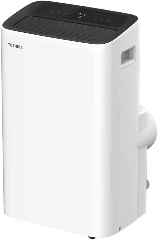 Toshiba PX0811CWRUFR 8,000 BTU (12,000 BTU ASHRAE) 115-Volt Smart Wi-Fi Portable AC, Cools & Dehumidifies Up To 350 Sq. Ft. - Certified Refurbished