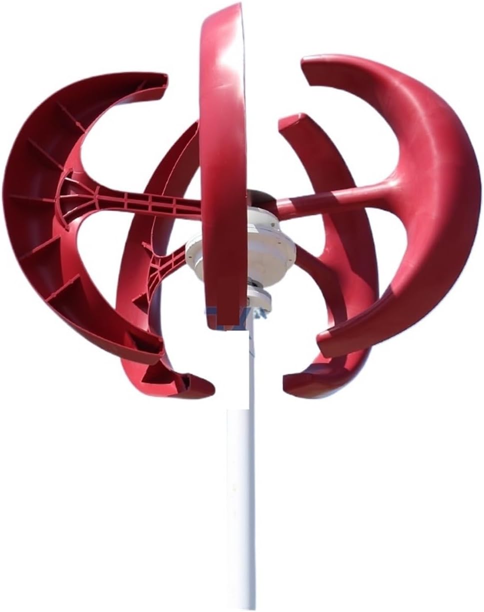 Wind Turbines, 8000W Wind Turbine 12v 24v 48v Vertical Axies Wind Generator Small Windmill Free Energy Homeuse(White,12V)