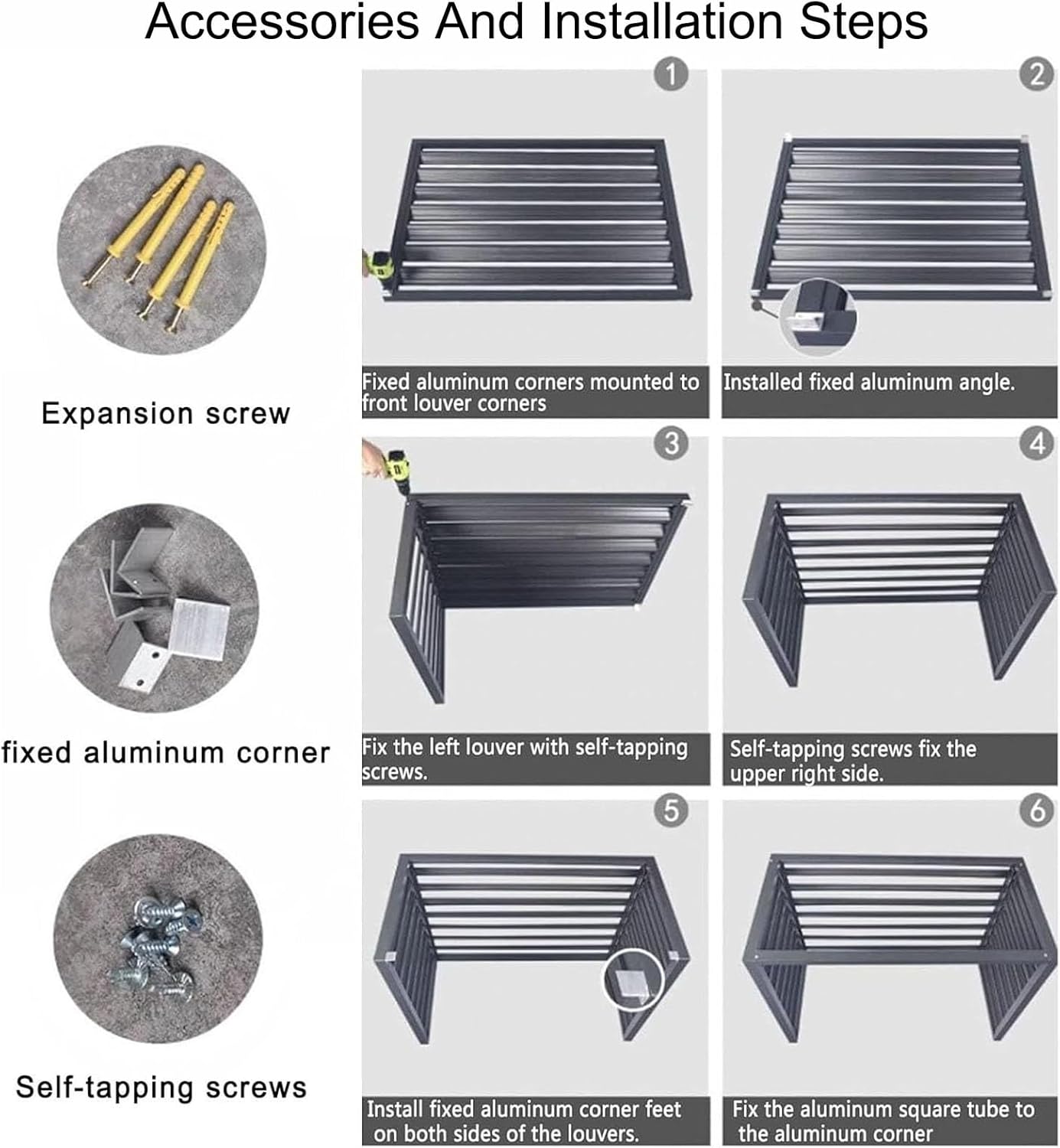 Air Conditioner Fence, Air Conditioner Fence Screen for Outdoor Units, All Weather Anti Theft, Dog Proof, for Privacy, Noise Reduction(Brown,110cm)