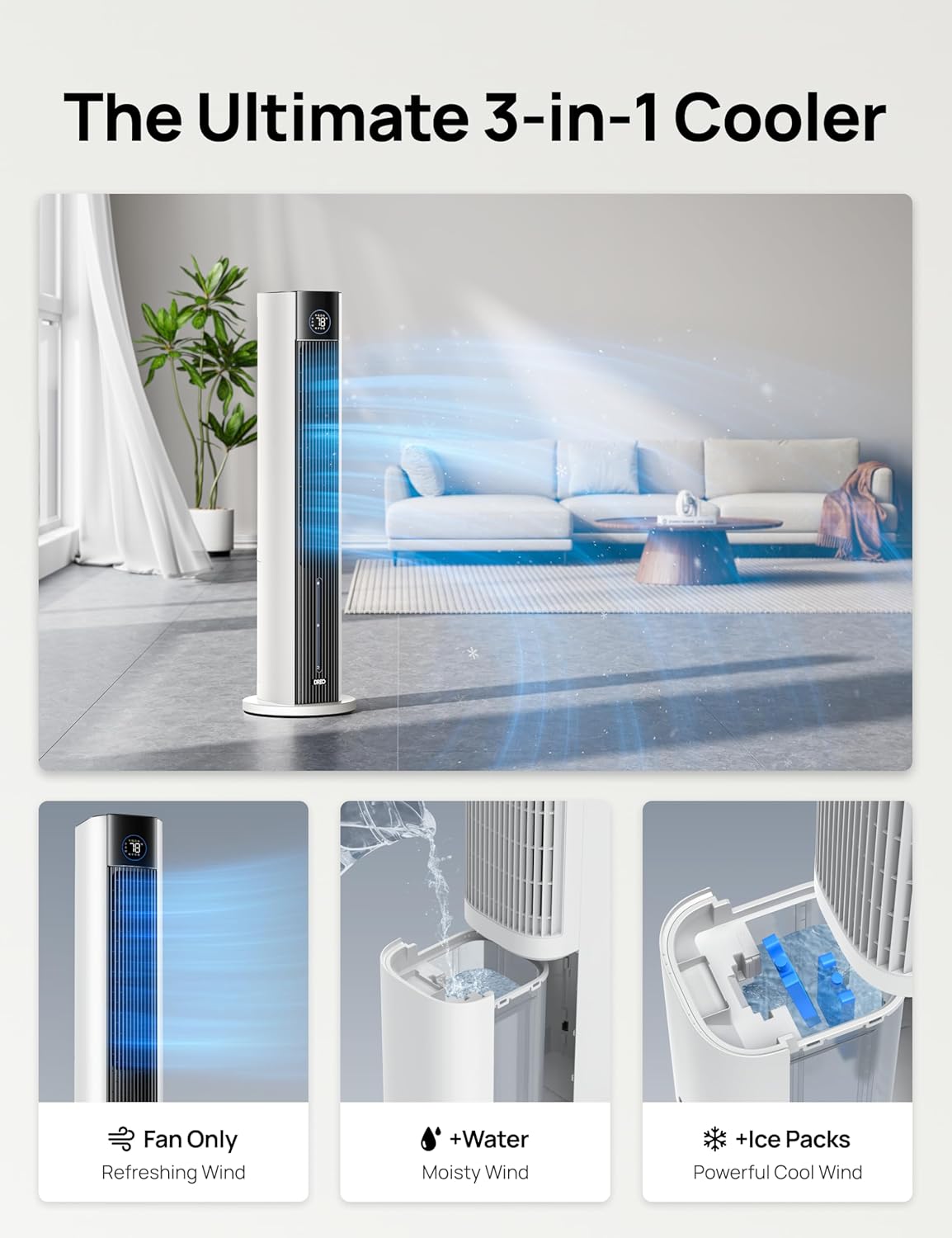 Dreo Evaporative Air Swamp Cooler, 43