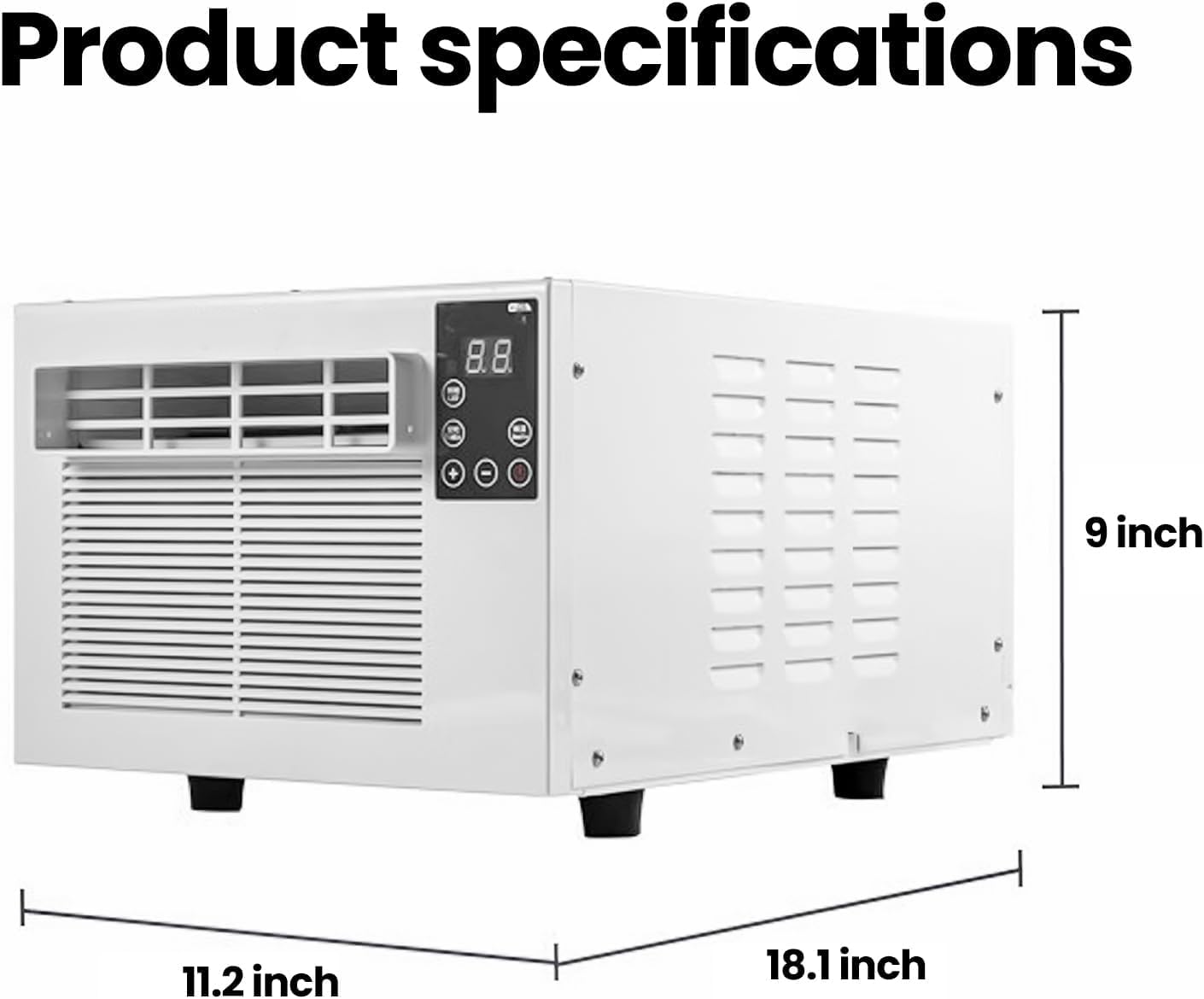 Compact Mini Air Conditioner - Fast Cooling Dehumidifier for Camping, No Outdoor Unit Required