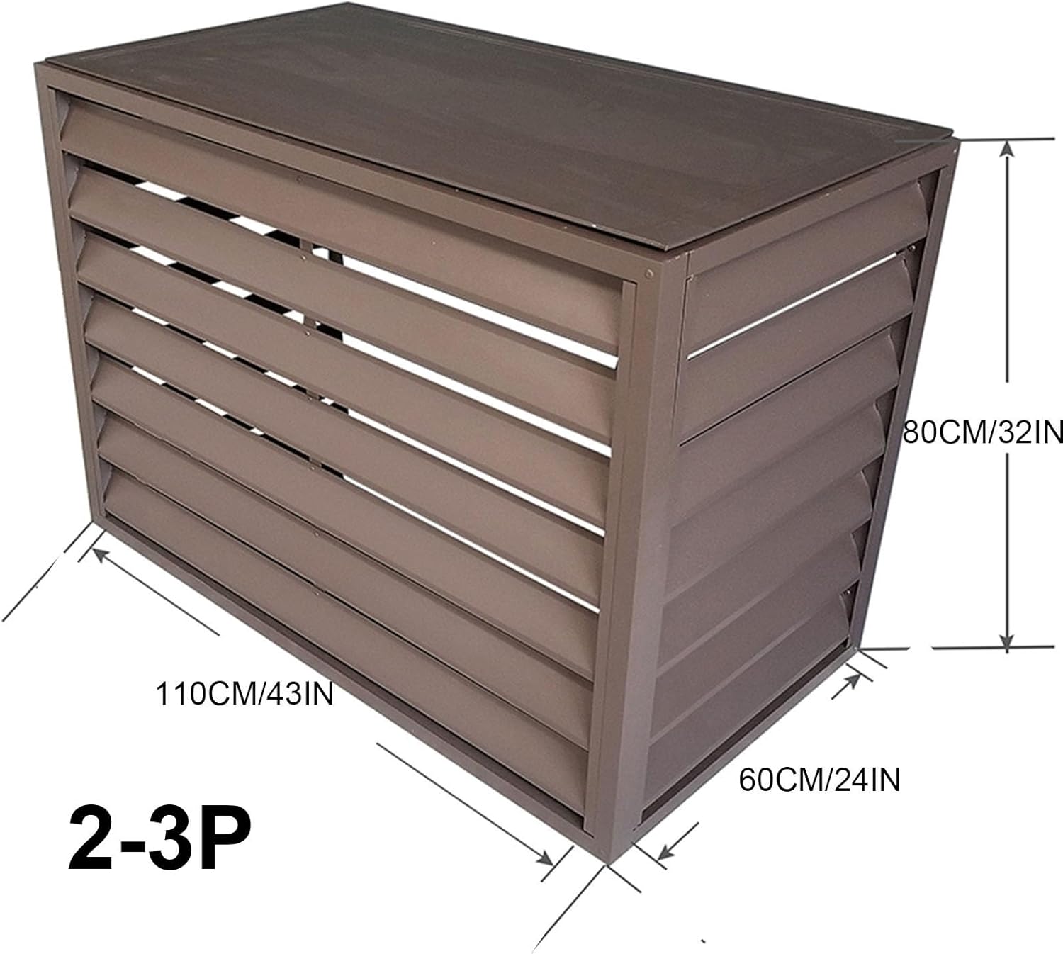 Heat pump cover,Aluminum Air Conditioner and Heat Pump Cover,Mini Split Air Conditioner Cover for Outside Units,Anti Theft Sturdy Aluminum AC Covers,Noise Reduction,Suitable for indoor and outdoor