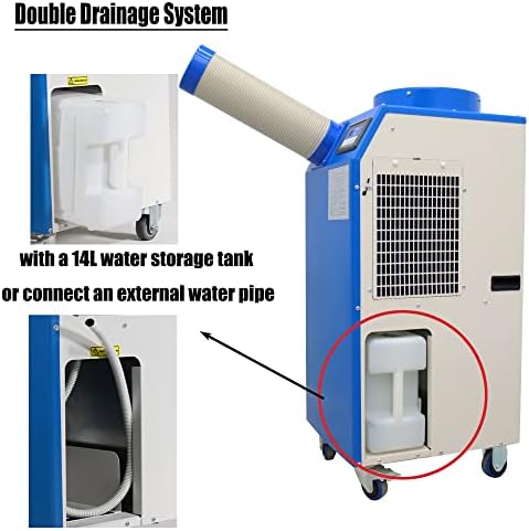 Industrial Air Conditioner Portable Mobile Spot Cooler Industrial Grade Commercial Indoor Outdoor Air Cooling Machine 110V 1400W