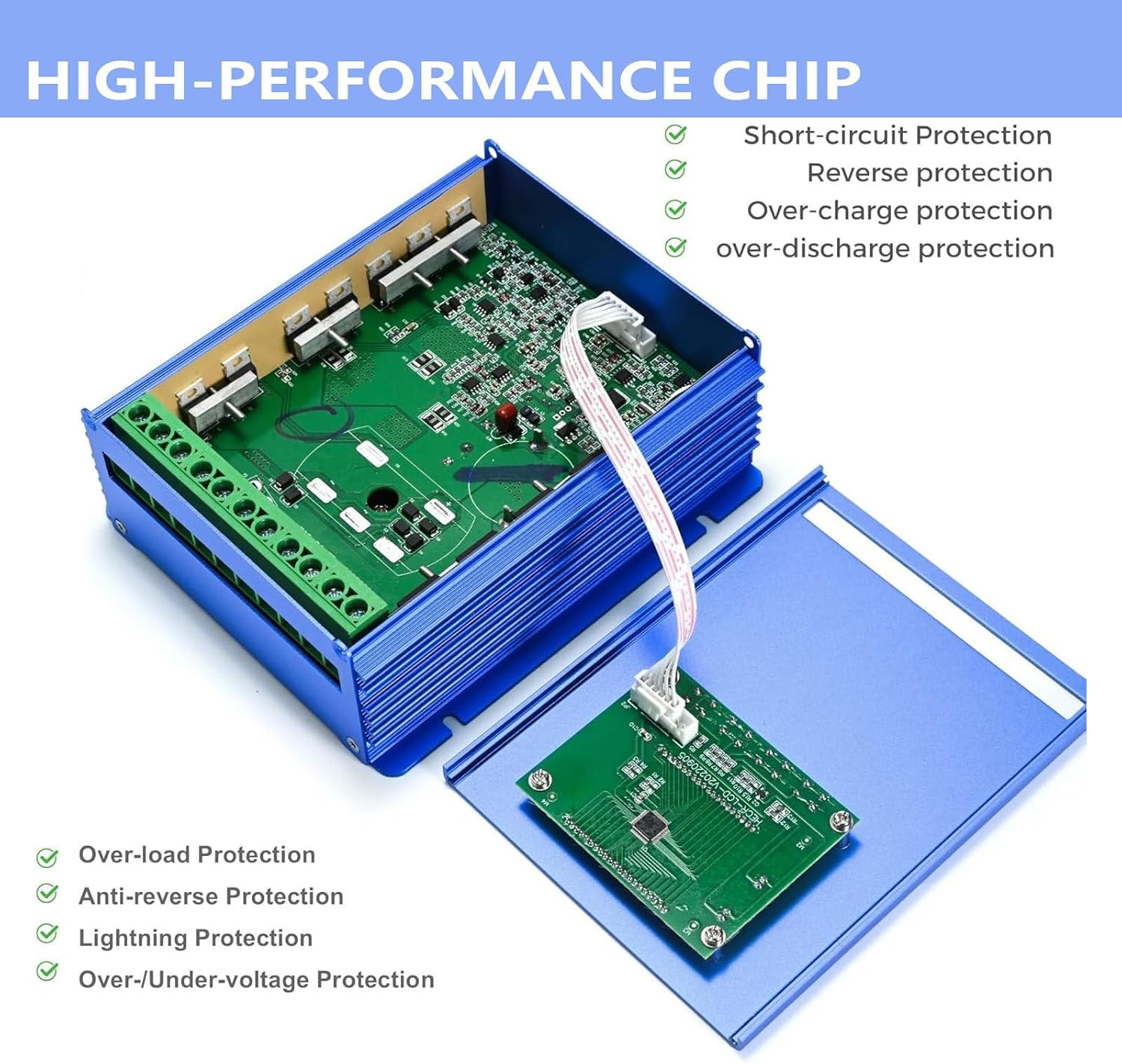 Wind Solar Hybrid Charge Controller,Hybrid Charge Controller,12V/24V/48V,15000W,Mppt Boost Charging with LCD Display and Dump Load,Automatic Controller for Home, Boat, Street Light 24V