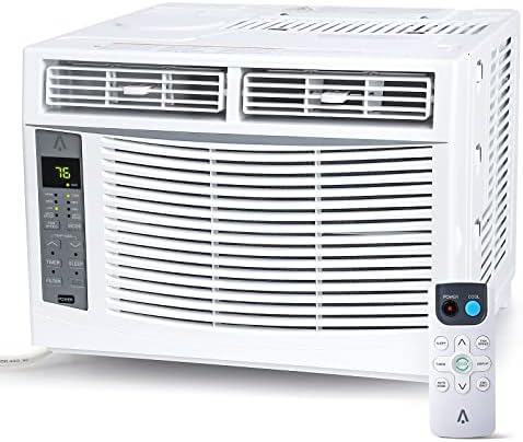 6000 BTU Air Conditioners Window Unit, White