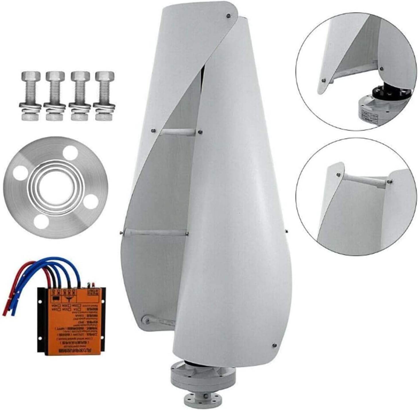 12000W 12V 24V 48V Wind Turbines Generator Kit,Wind Generator Windmill Energy Turbines Suitable, for Families and Boats (with Charge Controller)