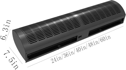 TIST Commercial Air Curtains Wall-mounted Air Curtain Fan - Commercial Super High Power Indoor Door Fan Ceiling Air Curtains Coolers(Keypad,40in)