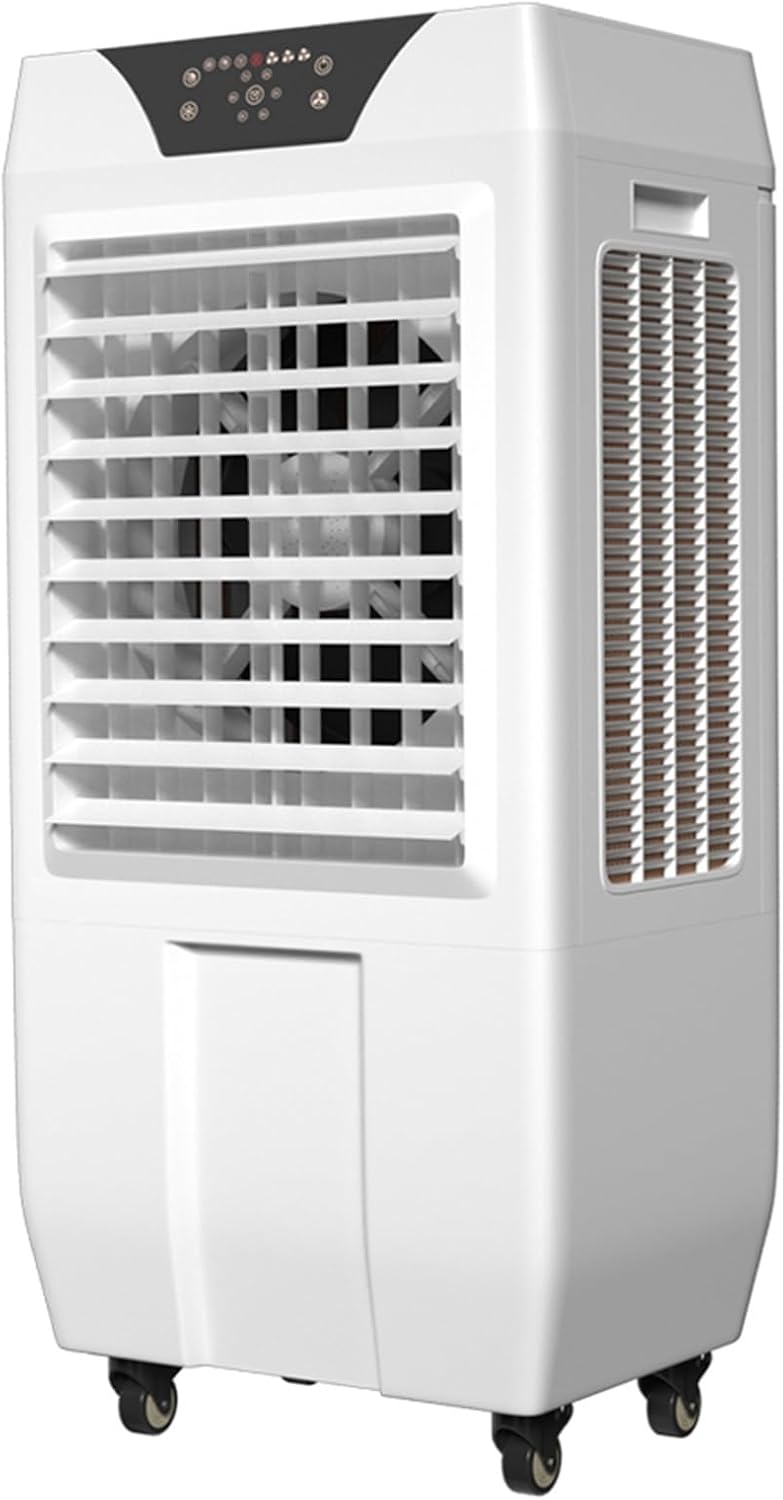 Portable Swamp Coolers, Evaporative Air Cooler with 3-Speed and Ice Crystals, Portable Air Conditioner for Patio Garage Commercial Use