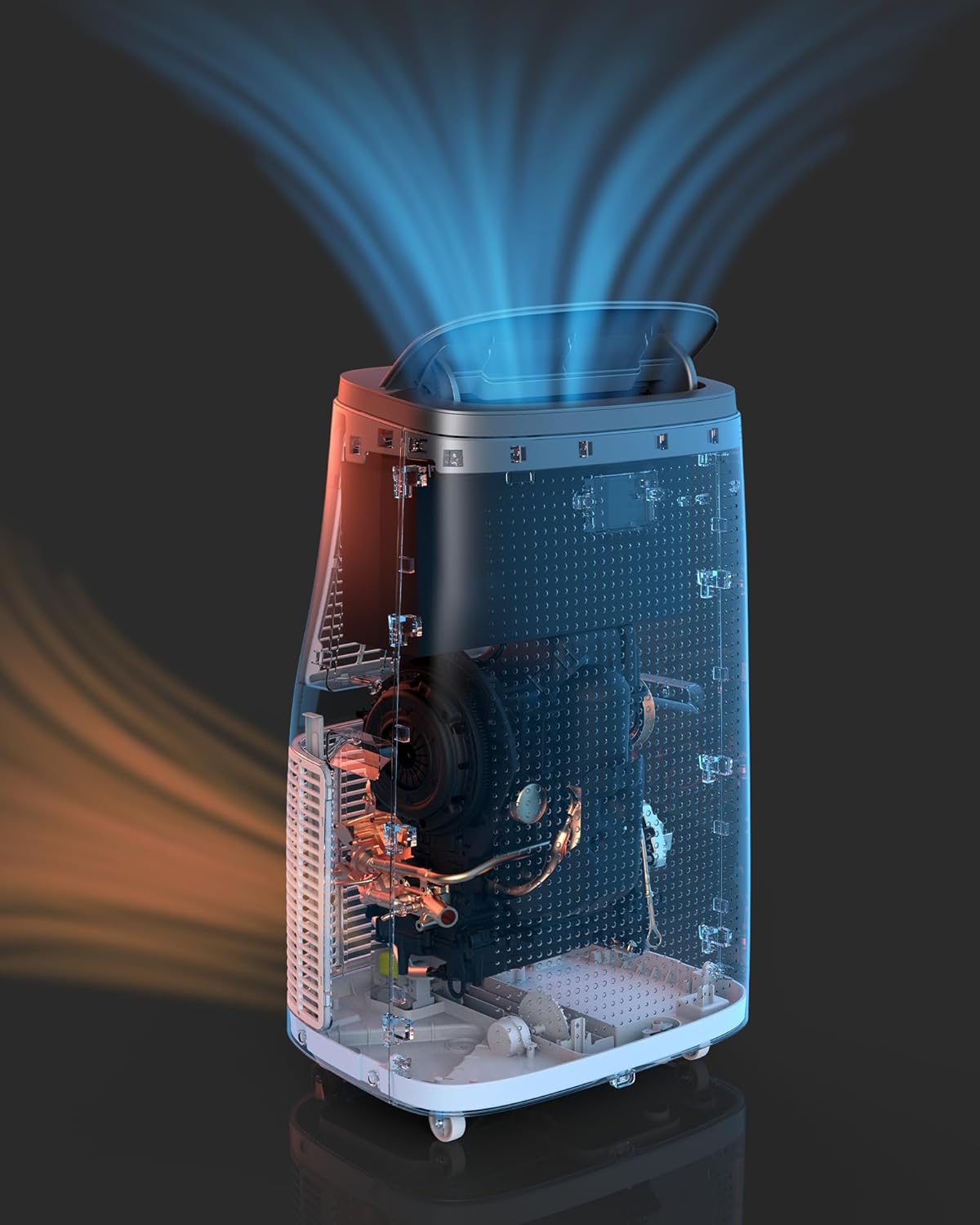 14000 BTU Portable Air Conditioner - 3-In-1 Cooling, Dehumidifying & Fan Functions, Ultra Quiet Operation with Remote Control & Window Kit, Ideal for Bedroom, Office & Living Room