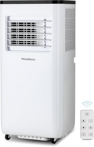 PhiloDeco Portable Air Conditioners 10000 BTU 400 Sq. ft, Room Air Conditioning, Portable AC Unit With Remote Control, Cooling, Dehumidifier And Fan, Automatic, Sleep 5 Mode Floor Air Conditioner