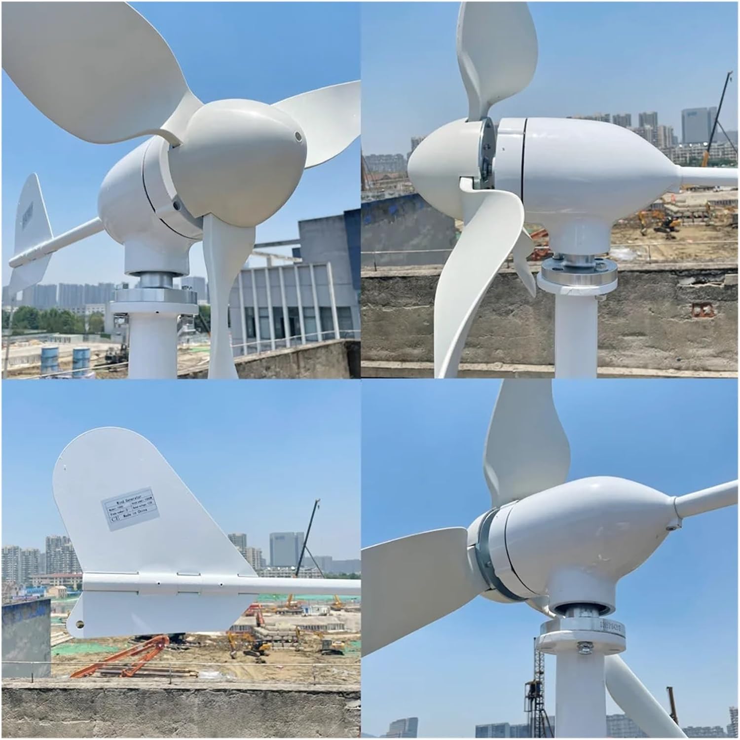 10000W Horizontal Wind Turbine Generator Kit 12V 48V 20000W Wind Turbine Generator for Home Use with Controller Industrial Energy(48V_20KW)