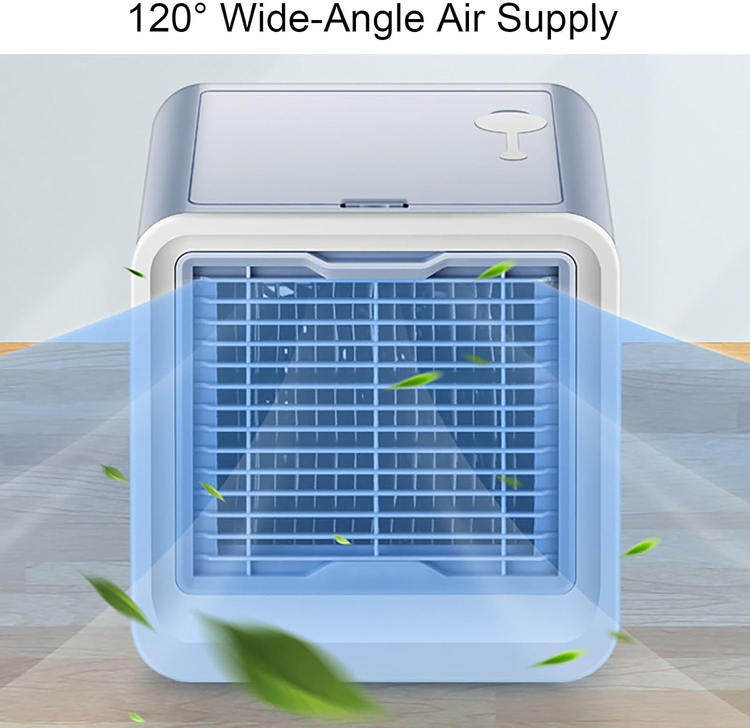 3-Speed Cool Fan, Brushless Motor Cold Fans with Dustproof Air Outlet, Cooling Fan for Bedroom, 500ml Water Tank(Pink)