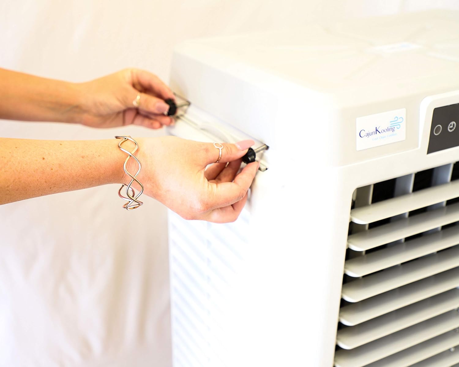 Cajun Kooling CK3000-S Evaporative Portable Swamp Cooler - 10 Gal Tank - 500 sq Ft Coversage - Variable Speeds - High Power 3000CFM - Outdoor Cooling for Tailgates, Patios, Camping, Barns, Shops