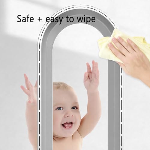 Tower Fans for Bedroom, Bladeless Fan, oscillating Pedestal Fan,Office Air Circulation Fan，with Remote Control and Timer Function, no Fan Blade, Safe to use;(Silver)