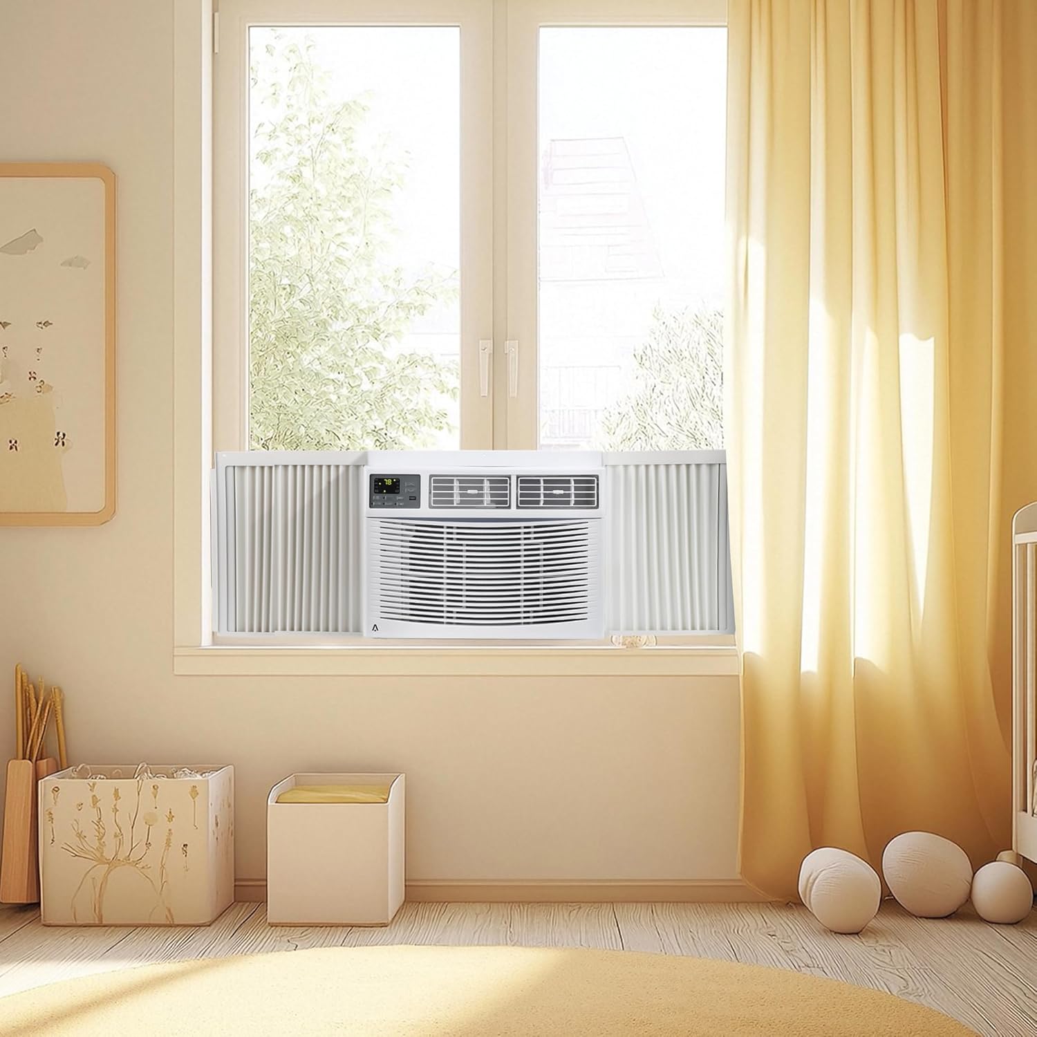 10,000 BTU Window Air Conditioner, Smart WIFI Control for 450 sq. ft. Room, Silent Window Air Conditioner Unit with Cooling/Fan/Dry Mode, Bedroom/Apartment/Dormitory