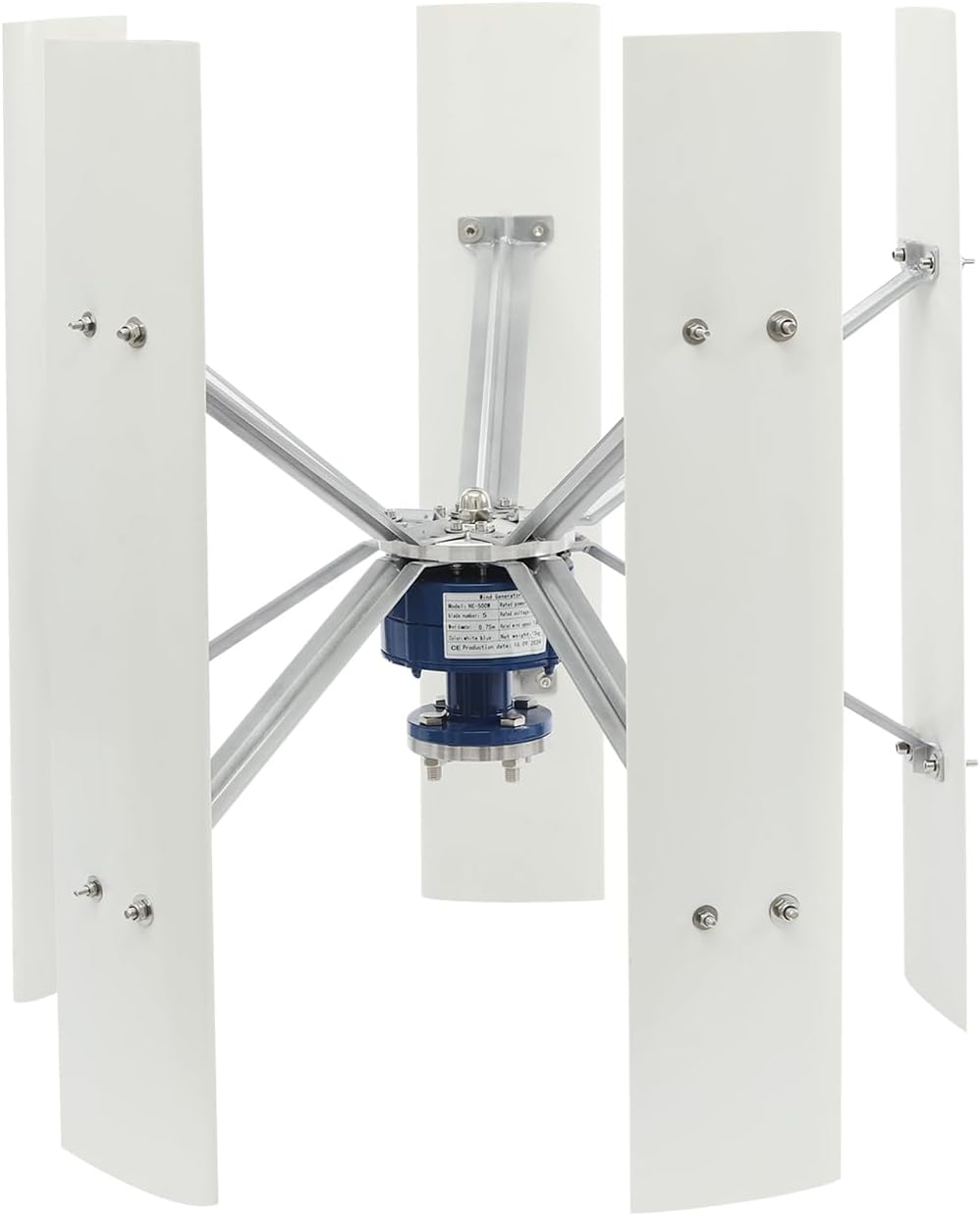 Wind Turbine Generator with 5-blade 100W 12V, Vertical Axis Wind Turbine Generator with Controller Permanent Magnet Levitation System 114.83ft/s Max. Speed