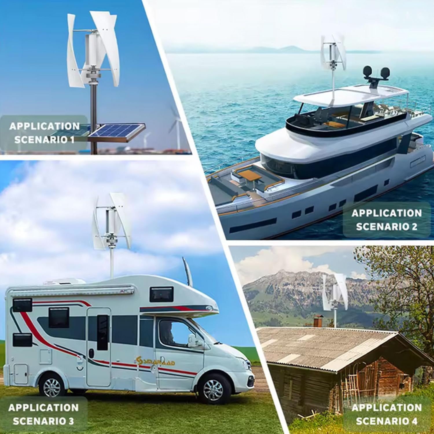 16000W Vertical Axis Wind Turbine Generator Kits 12V 24V 48V with Controller for Marine,Home 3 Blades 3 Phase AC Permanent Magnet Generator (220V)