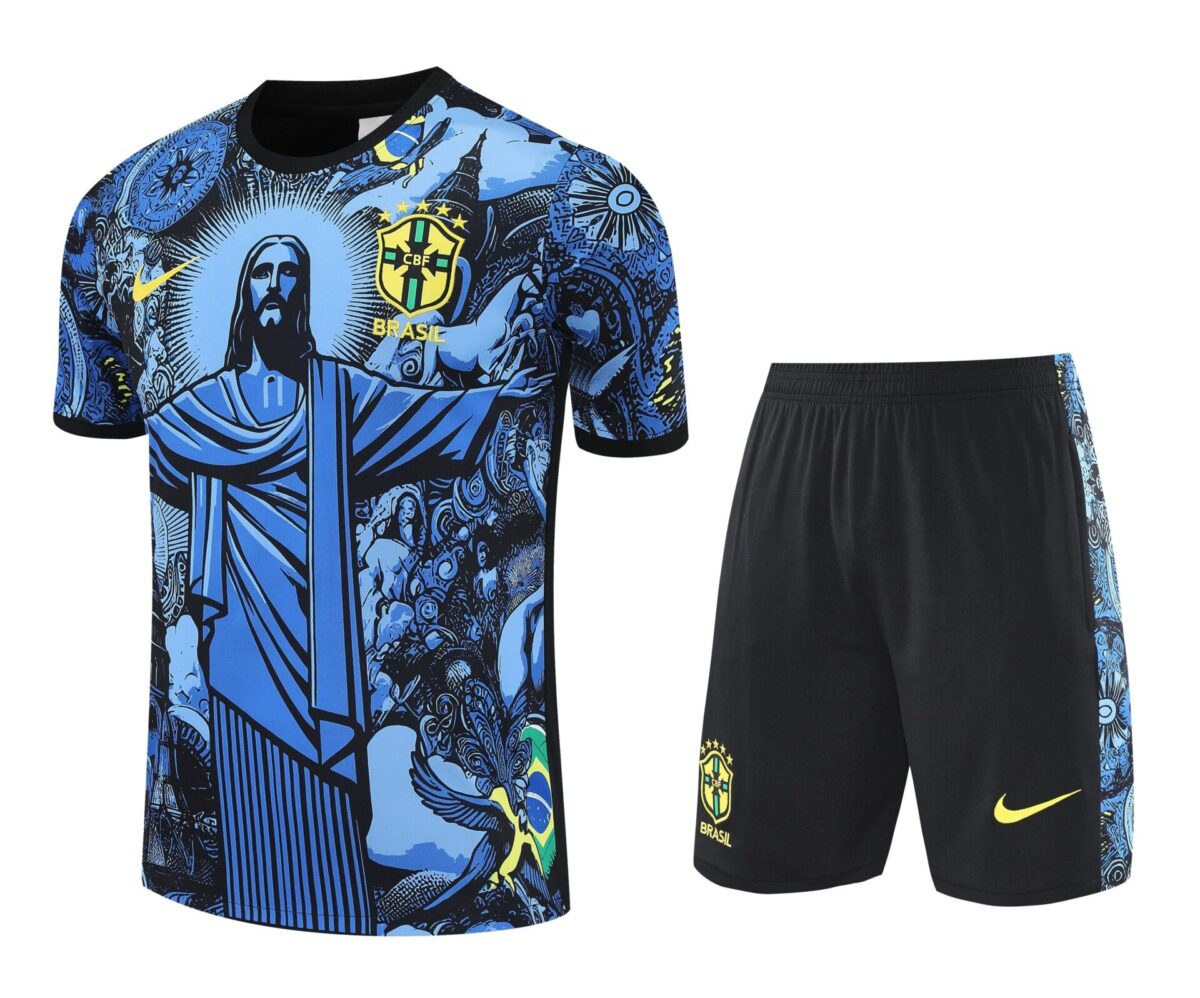 Conjunto de calentamiento Brasil Rio de Janeiro azul - NewNow