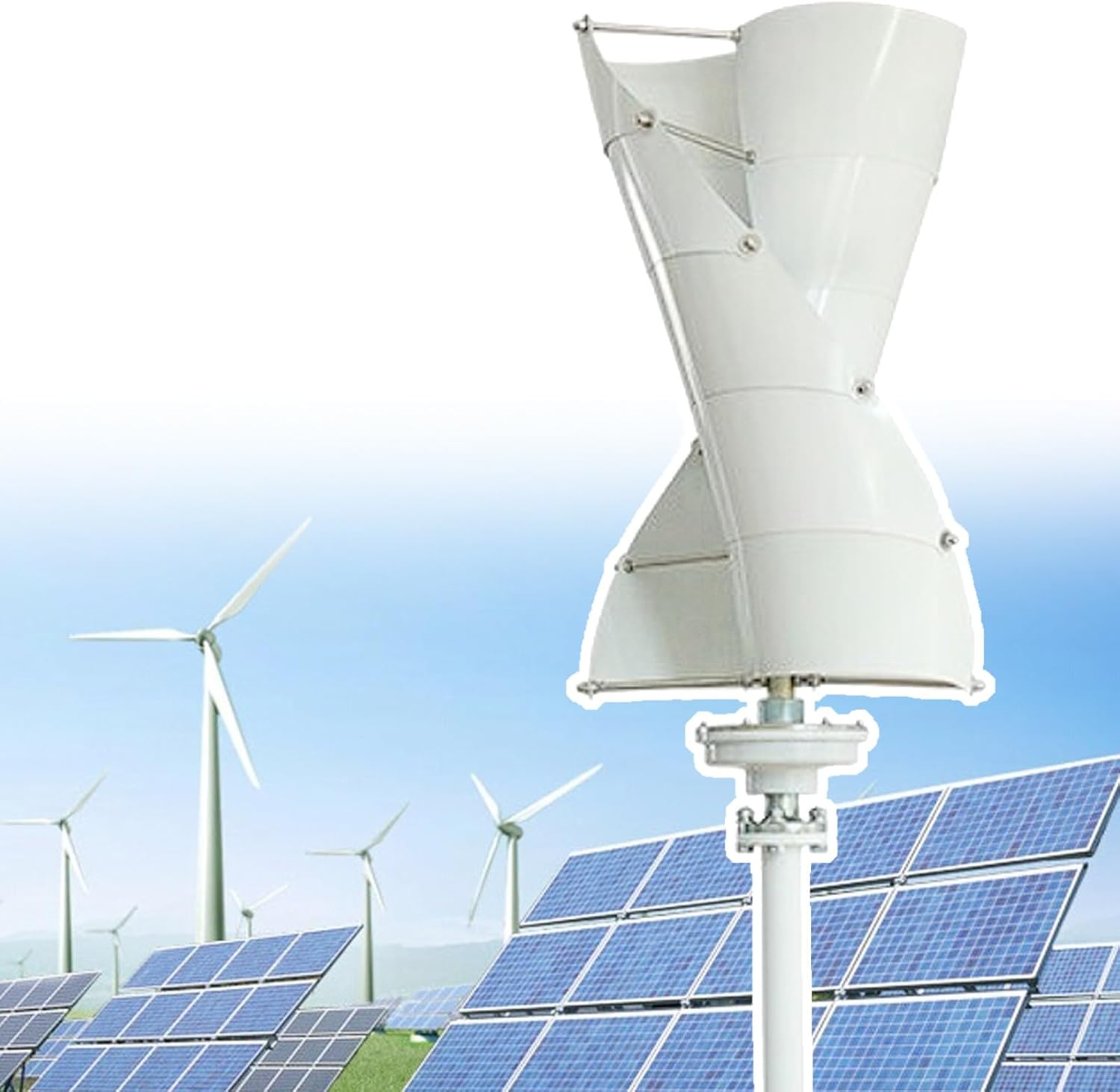 12V 24V 48V Wind Turbine Generators,5000W Vertical Generator, Maglev Generator Wind Turbine, for Home Power Generation, Road Street Lights,12V