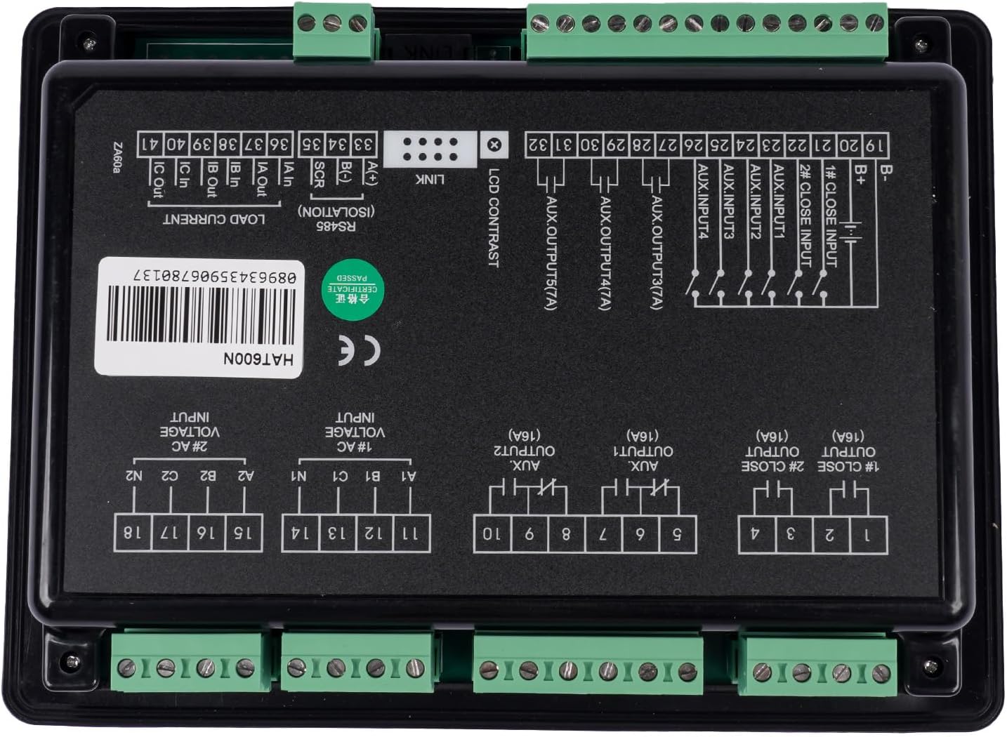 Gensets ATS Controller HAT600N Replacement for Smartgen Generator Control Module Panel
