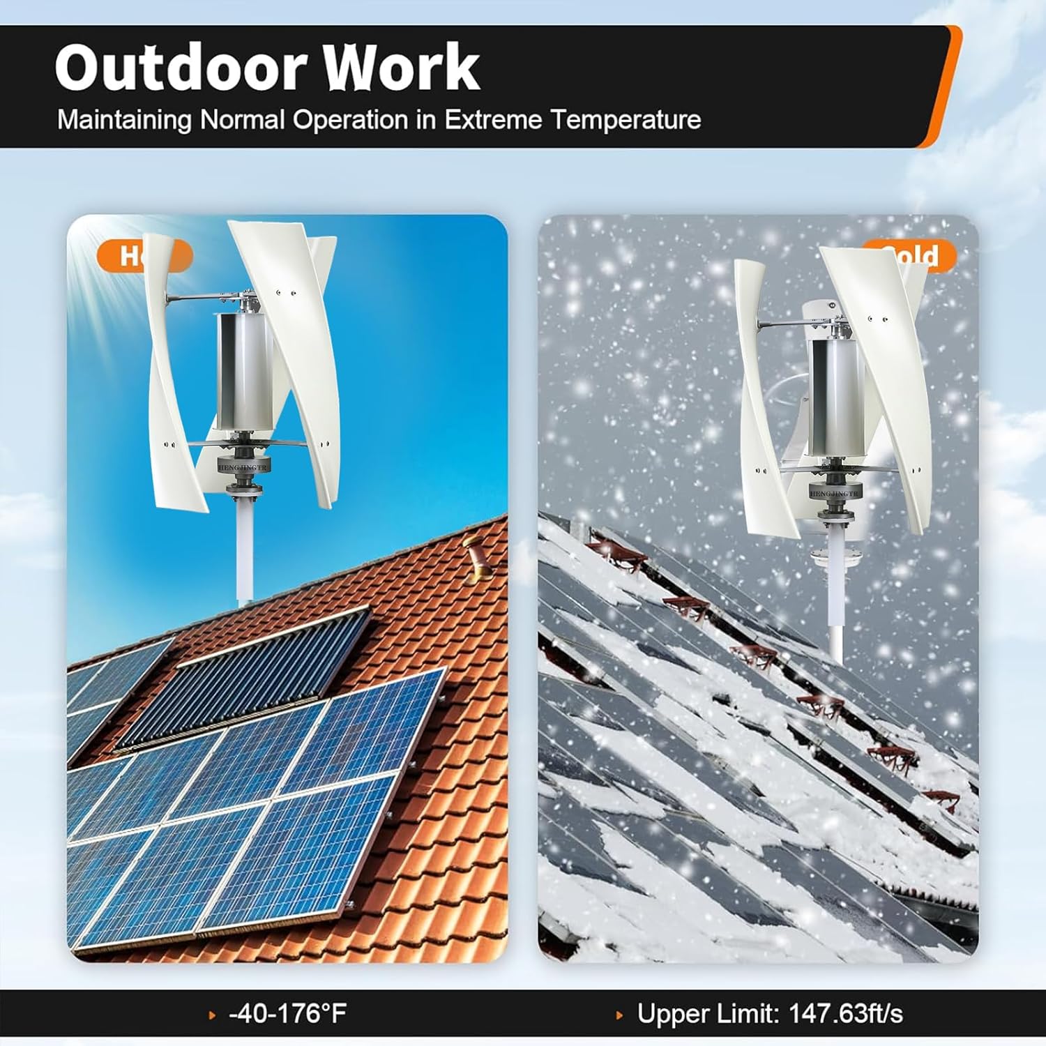 12000W No Noise Vertical Axis Wind Turbine Generator, 12V 24V 48V 220VMagnetic Levitation Wind Turbine with MPPT Controller for Home Street Lighting(with 3Blades)