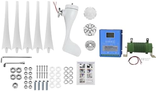 3000W Wind Turbine Generator 12V/24V/48V with MPPT Controller - Solar Complementary Power Supply Kit for Home, Street Lighting & Projects - Durable Permanent Magnet Windmill (Color: 48V)