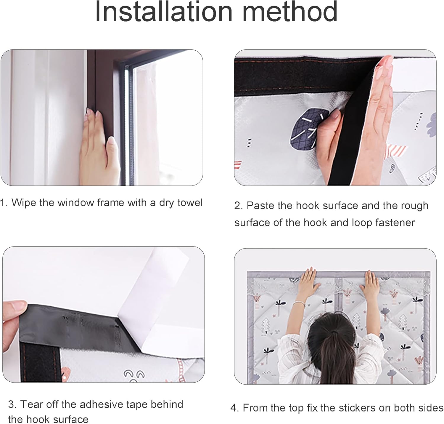 Warmth Retention Curtain,Thermal Insulated Curtains, Blackout Curtains,Curtain for Window,Waterproof, Windproof,Privacy Screen,for Air Conditioner Room,Heater Room, Living Room,Custom Size