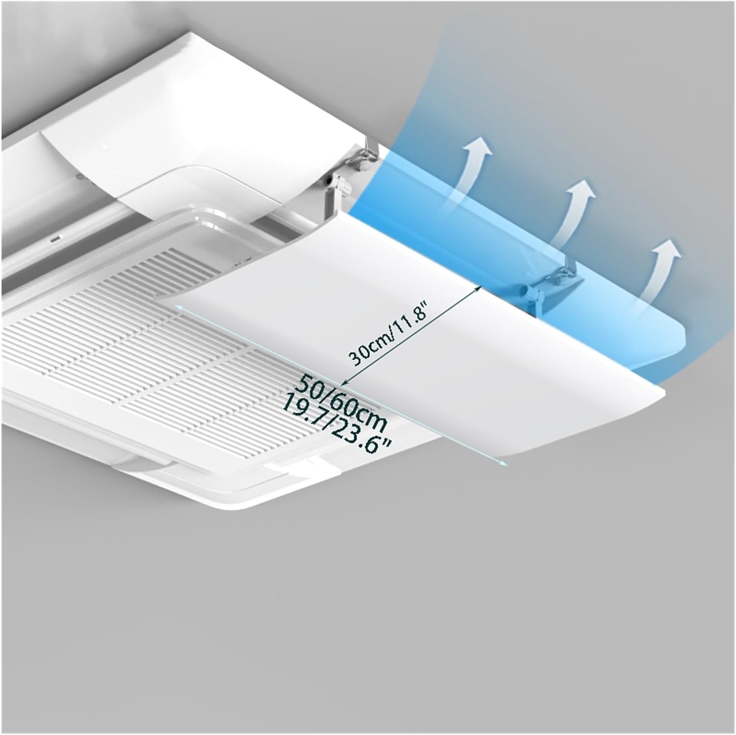 Air conditioning deflector Angle Adjustable Air Conditioner Deflector for Ceiling Central Air Conditioning, Hotel Home 11.8 Inch Widened Prevent The Air From Blowing Straight
