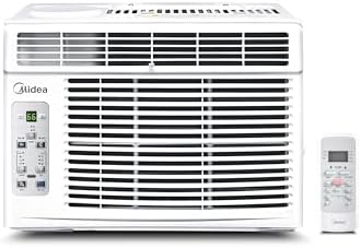 Midea 5,000 BTU Window Air Conditioner, Cools up to 150 Sq. Ft. with Easy-to-Use Reusable Filter, Remote, Perfect AC for Bedroom, Living Room, Home Office, Electronic Control