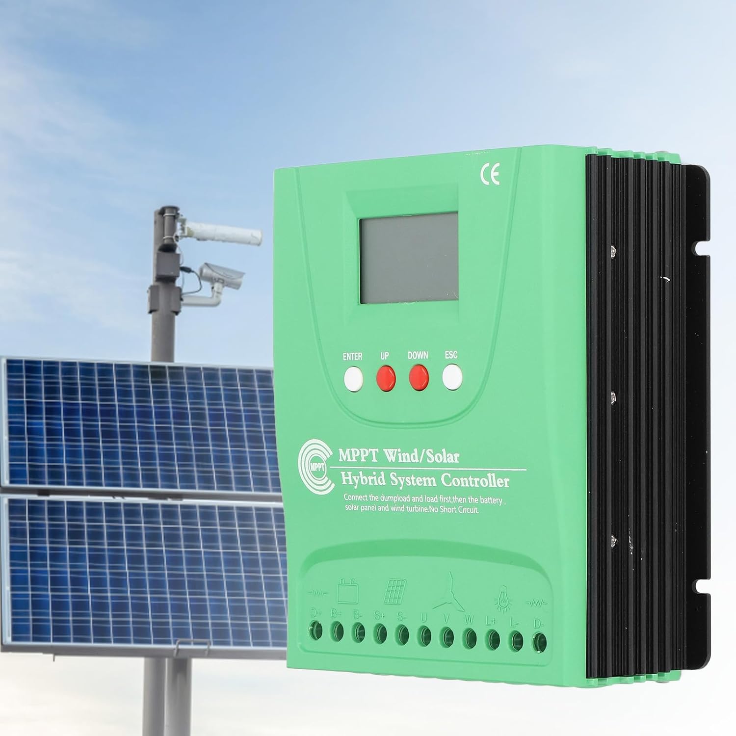 12V 24V Wind Solar Hybrid Charge Controller with LCD Display MPPT Boost Charge Wind Solar Controller (GPI6060)
