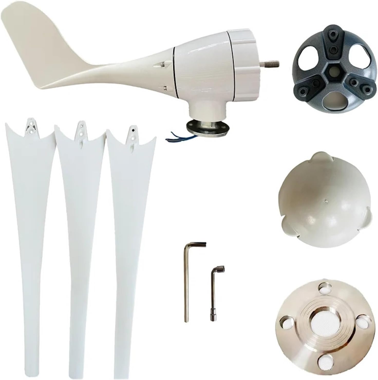 Wind Turbines, Promotion Generador 800w Wind for Turbine Generator 12v/24/48v Low Wind Speed Starting Wind Turbines(3 Blades_48V)