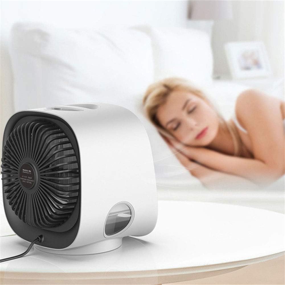 Air Cooler Fan USB Mini Portable Air Conditioner Easy Air Cooler Fan Desktop Personal Space Air Cooling Fan for Room Office (Green)
