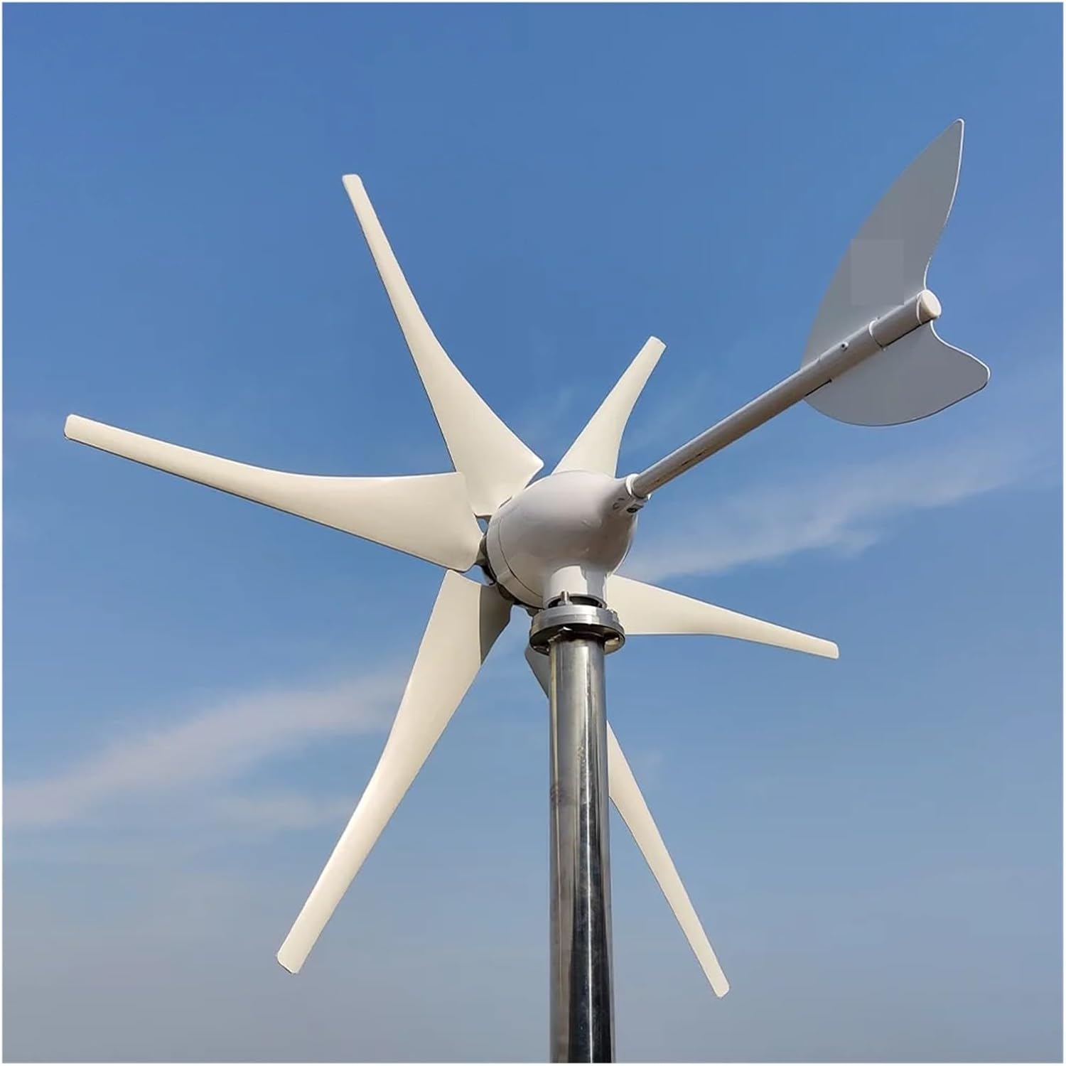3000W Wind Turbine Kit Horizontal Turbine 12V/24V/48V Low Noise Wind Power Generator with MPPT Controller Industrial Energy(Model2,12V_3000W)