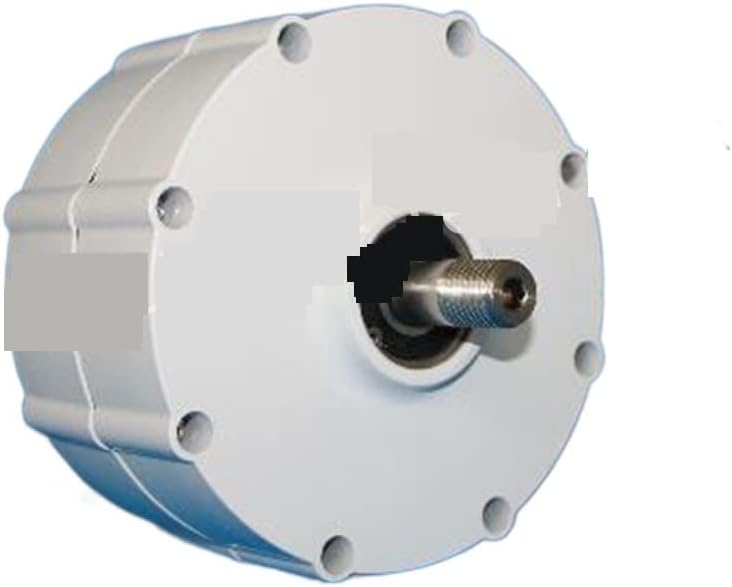 Wind Turbine, Low Speed 800W 1000W 12V 24V 48V Gearless Permanent Magnet Generator AC Alternators Use for Wind Turbine Water Turbine(with Base,24V_500W)