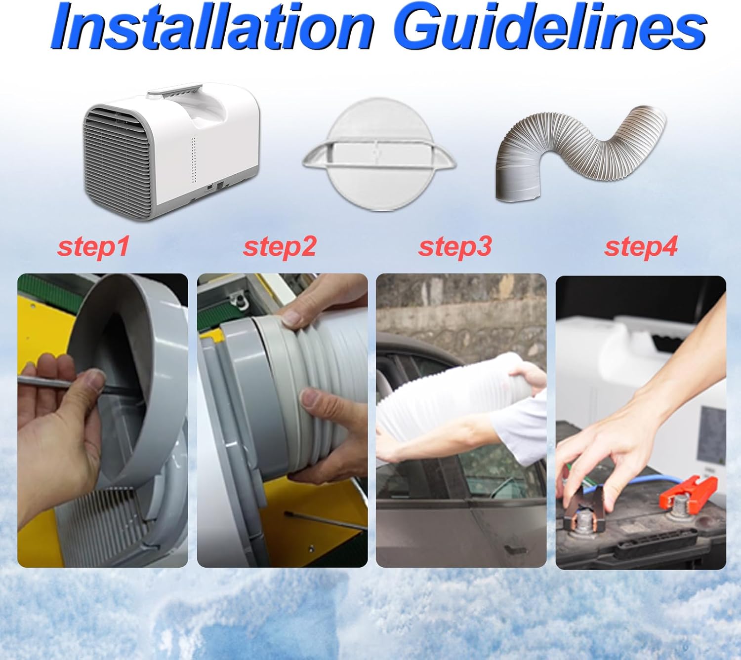 Portable Air Conditioner,5100BTU AC 600W Power Consumption, Fast Cooling Air Conditioners Dehumidifier, Portable Mini Air Conditioner for Camping Tent,RV,Car,Truck,Pet(AC ONLY)